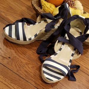 Navy nautical wedges